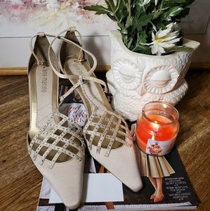 Ann Marino Cream Stiletto